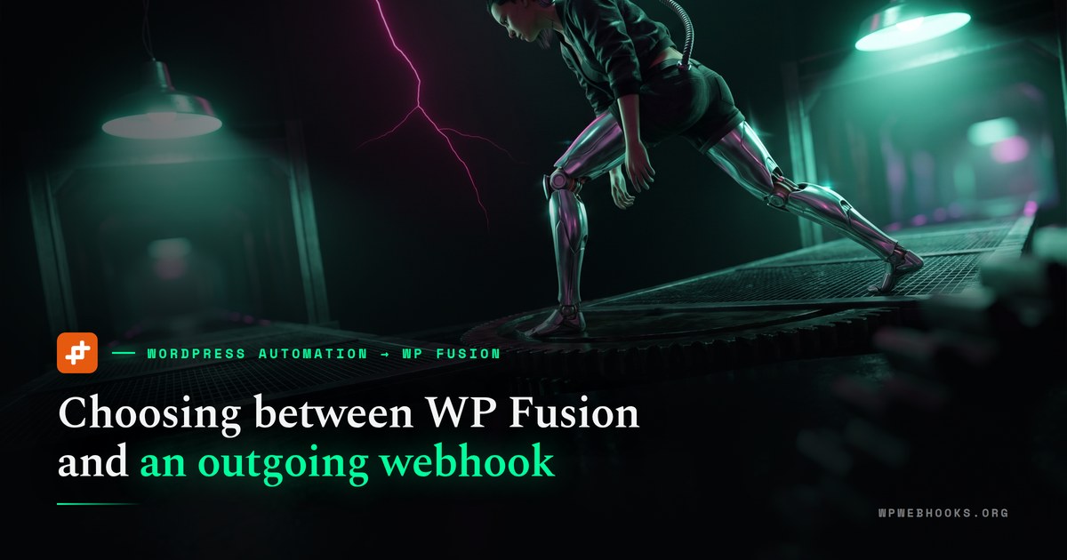 Cyberpunk illustration of an augmented woman standing astride a geared junction with one boot on each of two ways as they rotate apart, each way lit by its own identical lamp, her stance already wider than she can hold.