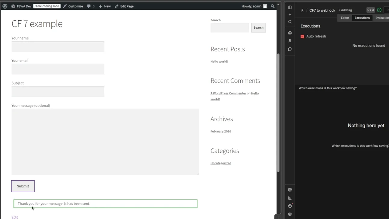 Contact Form 7 to webhook walkthrough thumbnail